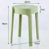 Taburete Doméstico Plástico Engrosado Apilable Banco Mesa Comedor Taburete Molino de Viento Taburete Alto Redondo Pegamento Silla Simple Ocio