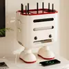 Caixa de armazenamento para roteador WiFi para sala de estar em casa, organizador de tomadas, modem sem fio, organizador de decodificador