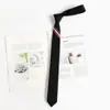 Estilo Cyndi Wang Corbata Gris Tb Perezosa Sin Nudo Estilo JK Universitario Rayas Corbata Pequeña para Mujeres Estilo Pareja Atada a Mano para Hombres
