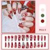 Venta caliente transfronteriza usar belleza de uñas pieza de uña Francés Perla usar uña usar parche de uña falsa fábrica cabello lacio