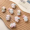 Dulce Suave Lindo Estampado Estéreo Bolso de Hombro Flor Cachorro DIY Llavero Hecho a Mano Colgante para Bolso Accesorios