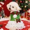 Mascota Navidad brillante felpa ropa de perro decoraciones navideñas nuevo Elfo transfronterizo clásico mameluco