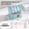 Caja de Notas Adhesivas Patchwork con Forma de Casita Pequeña, Diseño Deslizante y Patrones Lindos
