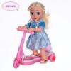 9406-2 patinete eléctrico universal muñeca niños juguetes lindos con música luz puesto venta al por mayor