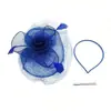 Faixa de Cabeça com Penas Amazon Headwear Acessórios de Noiva Europeus e Americanos Baile de Formatura Headwear de Renda Retrô Véu Cartola Acessórios de Cabelo