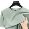Camiseta de Manga Corta para Hombre Sin Costuras Estampado de Acero Verano 2026 Nuevo Estilo Cuello Redondo Estampada Cómoda Transpirable Fresca Camiseta de Manga Corta para Hombre