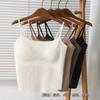Camisola popular sin costuras en vivo con almohadilla en el pecho, una pieza, inalámbrica, ropa exterior para mujer, moderna, adelgazante, belleza, ropa interior de espalda