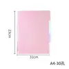 Páginas Divisorias Índice para Cuaderno B5 Páginas Etiquetadas de Plástico PP para Cuaderno de Espiral de Hojas Sueltas A4 Papel Divisor Colorido A5 Fabricante Venta al Por Mayor