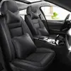 Almofadas de assento de carro personalizadas, adequadas para todas as estações, almofadas de assento de couro Nappa para cinco lugares, cobertura total, assentos dianteiros individuais ou duplos