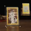 En stock Templo Zaji de Lhasa Zaji Ram con Película de Plástico Tarjeta Dorada Templo del Tesoro del Tíbet Dioses Tarjeta de Cobre Oferta Especial del Tíbet