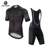 Xintown Estilo Ciclismo Verão Manga Curta Roupa de Ciclismo Nova Roupa de Ciclismo Calças Conjunto com Suspensório para Ciclismo de Verão