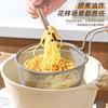 Colador de Acero Inoxidable para Uso en Cocina, Adecuado para Cocinar Fideos, Freír, Olla Caliente, Remojar Fideos, Escurrir, Lavar Verduras, Malla de Filtro Grande para Escurrir Fideos