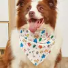 Suministros de Halloween para perros y gatos: venta al por mayor de bandanas para mascotas, bandanas triangulares estampadas y baberos