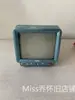Item Antigo Retrô Concha Colorida Mini Pequeno Preto e Branco Televisor Antigo Decoração de Loja Ornamento Adereço de Exibição
