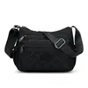 Tendência transfronteiriça nova bolsa feminina bordada multicamadas de nylon de ombro único moderna para mães no trajeto diário bolsa de ombro única feminina casual