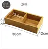 Conjunto de Pratos para Hot Pot com Pratos de Nove Compartimentos, Pratos Criativos e Únicos para Legumes para Restaurantes de Hot Pot, Caixa de Madeira Dividida de Bambu Comercial