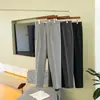 Pantalones Casuales para Hombre Primavera/Verano 2025 Pantalones de Traje Rectos Ajustados con Cintura Elástica, Estilo Delgado, Resistentes a las Arrugas, Pantalones de Vestir para Hombres Jóvenes