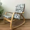 Sillón balancín nórdico sofá perezoso silla de balcón silla de ocio sillón reclinable para mujer embarazada sillón de casa para adulto simple