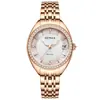 Nuevo Reloj Mecánico Suizo para Mujer, Reloj Sencillo de Correa de Acero para Mujer, Resistente al Agua de Alta Gama, Reloj Luminoso con Calendario para Mujer