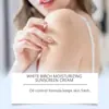 Hanchobit Crema Protectora Suave Transparente Protección Diaria al Aire Libre Textura Refrescante Hidratación Suave No Pegajosa
