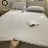 Conjunto de Lençóis de Seda Gelada Jacquard de Feijão de Gelo Classe A Conjunto de Três Peças Tapete Macio Lavável à Máquina Tapete para Ar Condicionado Atacado