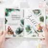 Hermoso Día Tinta Blanca Paquete de Pegatinas para Mascotas Serie Pintura de Flores Flotantes 15 Temática Floral Paisajes Hechos a Mano 6 Estilos