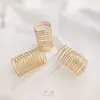 Anillo de Alambre de Cobre Chapado en Oro de 14K que Conserva el Color Accesorios DIY Anillo con Forma de Resorte Material de Bobina Principal Enrollado a Mano