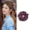 Mismo Estilo de Zhao Lusi Cuadros Morados Círculo Xu Yan Accesorio para el Cabello Cola de Caballo Moño Goma para el Cabello Cuerda para el Cabello