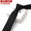 Vestido Preguiçoso Zíper Gravata Masculino Preto Estilo Coreano Casamento Noivo Estreito Zíper Fácil de Puxar Sem Nó Moda Masculina