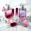 Cosméticos, color degradado, material PET, botella de perfume de alta gama, botella de perfume de encaje directo de fábrica