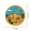 Parches Bordados de Atracciones Turísticas Mundiales, Parches Termoadhesivos Sin Coser, 9 Diseños de Insignias de Souvenir para Ropa y Mochilas