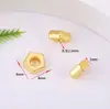 Cor Dourada 18K Preserva Cor Triangulares Irregulares Espaçadores de Prata Contas Soltas Artesanais DIY Pulseira Colar Acessórios para Miçangas