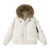 Casaco de algodão com capuz, macacão de trabalho Zuishandiao, jaqueta de algodão com gola de pelo, parka moderna estilo americano, jaqueta de inverno masculina espessa e quente