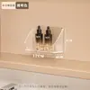 Gabinete con Espejo Caja de Almacenamiento Gabinete de Baño Montado en la Pared Estante Transparente Inclinado Organizador de Joyería Caja para Cosméticos Lápiz Labial Encimera