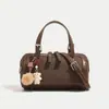 Bolsa Boston Elegante de Alta Qualidade para Mulheres, Bolsa de Ombro Brilhante da Moda, Versátil para o Dia a Dia, Bolsa Transversal de Luxo Leve para Mulheres