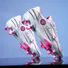 Zapatos de fútbol infantiles para niño, de talla grande, con tacos largos, para uso transfronterizo; Zapatos de entrenamiento para exteriores con tacos pequeños para estudiantes de primaria y secundaria; Zapatos de competición para estudiantes de primaria y secundaria