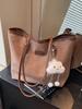 Bolso de mano informal de gran capacidad para mujer, bolso de hombro sencillo y moderno, bolso de viaje versátil para estudiantes universitarios, 2024