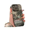 Capa de Celular Coqueiro iPhone15Pro 14/13 Concha Laser 12 Apple 11XsMax Rígida ProMax Tendência xr