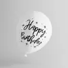 Globo Transfronterizo Nuevo de 12 Pulgadas 2.8g de Látex Feliz Cumpleaños Mate Globo con Palabra Impresa Feliz Cumpleaños