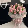 Core Nova Bolsa de Flores Coloridas Tamanho Flores Bouquet Fio Floral Embalagem Floral Artesanal Material diy Presente