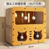Casa de Gato com Arranhador Integrado, Arranhador Fechado para Gatos, Casa de Gato, Cama para Gatinhos, Sofá, Brinquedos para Gatos, Vila para Gatos, Gaiola para Gatos