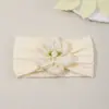 Accesorios Europeos y Americanos Transfronterizos Nuevos para el Cabello Infantil Cubierta de Frente de Flor de Rosa Diadema Ancha Jacquard Diadema de Protección de la Fontanela para Bebé