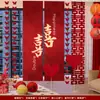 Conjunto de Decoração para Quarto de Casamento Sala de Casamento do Noivo Sala de Estar da Noiva Tira Longa Dupla Felicidade Quarto Flores de Puxar Cortinas de Casamento Decoração de Borboleta