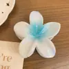 Pinza para el Cabello con Flor de Huevo de Color Caramelo para Mujer, Pasador de Verano para Recoger la Mitad del Cabello en la Parte Trasera de la Cabeza, Pinza de Tiburón de Tamaño Mediano para el Cabello