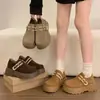 Zapatos Birkenstock Gruesos Súper Elegantes para Mujer, Nuevo Modelo Primavera 2026, Mocasines Versátiles de Moda Casual que Aumentan la Altura, Artículo Más Vendido