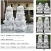 Um Par de Leões de Pedra, Esculturas de Pedra Finamente Esculpidas para Decoração de Pátio Pequeno, Ornamentos Guardiões de Entrada de Casa, Leões de Pedra para Uso Doméstico
