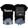 Camiseta Feminina Manga Curta Gola Redonda Estampada Frente e Verso Personalizada Amazon Wish Fashion Senior 2026 Sen 2026