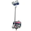 Veículo de Iluminação Móvel, Conjunto de Luzes de Trabalho Elevatórias Móveis, Iluminação de Canteiro de Obras com Gerador a Diesel e Gasolina 4,5/ 6m