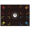Tapete de Entrenamiento de Pasos de Baloncesto Transfronterizo Interior Control de Balón Auxiliar Tapete Aislante de Sonido Deporte Fitness Diatomeas Antideslizante