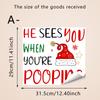 Pegatinas de Bolas de Navidad Coloridas Letras de Corona de Navidad Slogans para Baño Decoración Festiva Pegatinas para Inodoro
